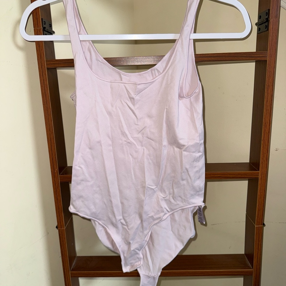 SKIMS Pale Pink Scoop Neck Bodysuit